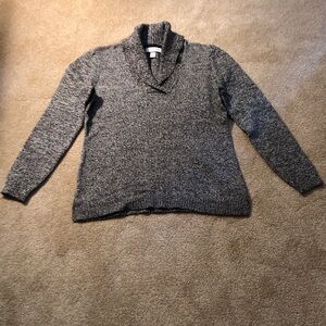 New Charcoal Cowl Neck Sweater